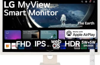 Monitor LG MyView Smart – IPS 32”, FHD, WebOS, ThinQ Home, Air Play 2, Screen Share, Bluetooth
